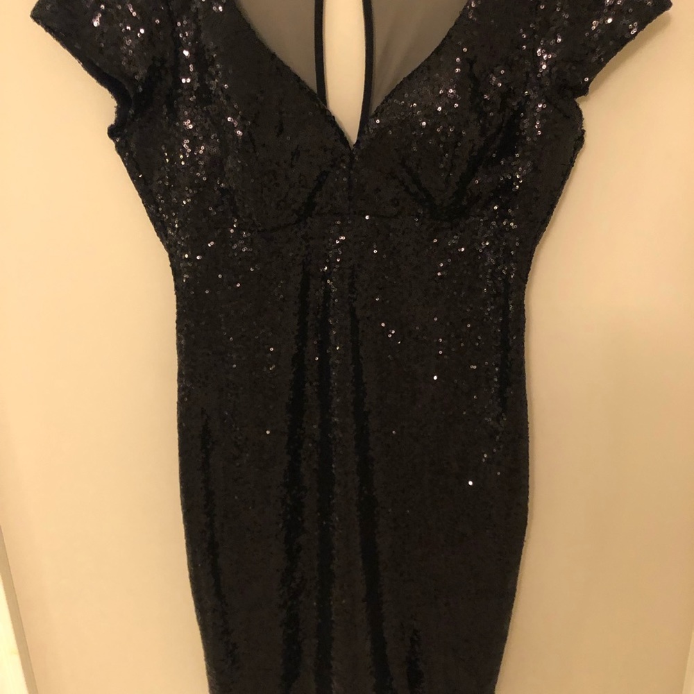 Sequin black dress